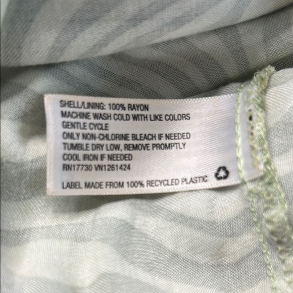 Wild Fable Green Animal Print Maxi Dress Sz L - Picture 13 of 13